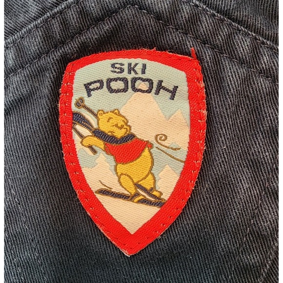 Vintage Disney Winnie the Pooh Tigger Ski Overalls Navy Blue 2T Embroidered - Picture 9 of 14